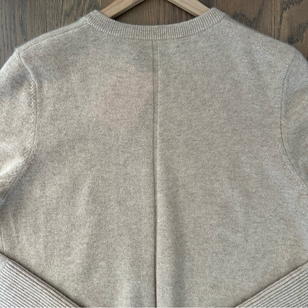 NWT La Ligne Solid Lean Lines 100% Cashmere Sweater in Tan Size Medium - Picture 13 of 13